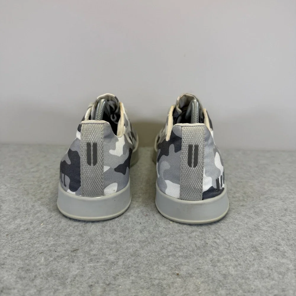 NOBULL Womens Shoes Size 8.5 Canvas Trainer Camo Grey White Athletic Sneakers